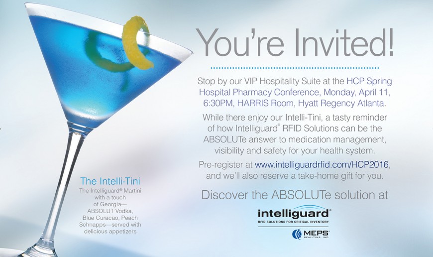 You’re Invited! Join us in our VIP Hospitality Suite at the HCP Hospital Pharmacy Conference, April 11-13 in Atlanta, GA